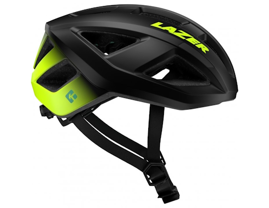 photo de Lazer Tonic flash yellow black KinetiCore casque velo route