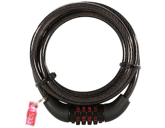 photo de OXC cable antivol combi noir 6mmX1.5mm