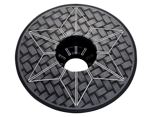 photo de Bouchon de potence aluminium noir carbone supacapz